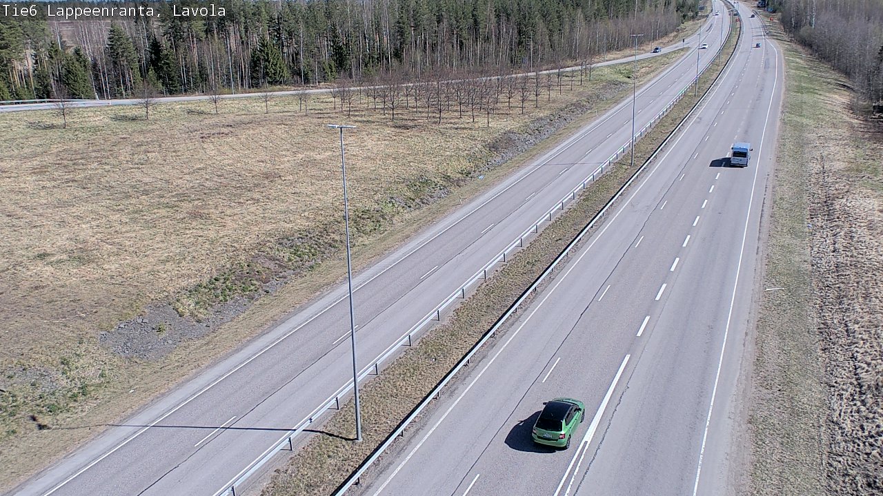 Weather Camera Image Väg 6 Villmanstrand, Lavola, Lappeenranta, Etelä-Karjala