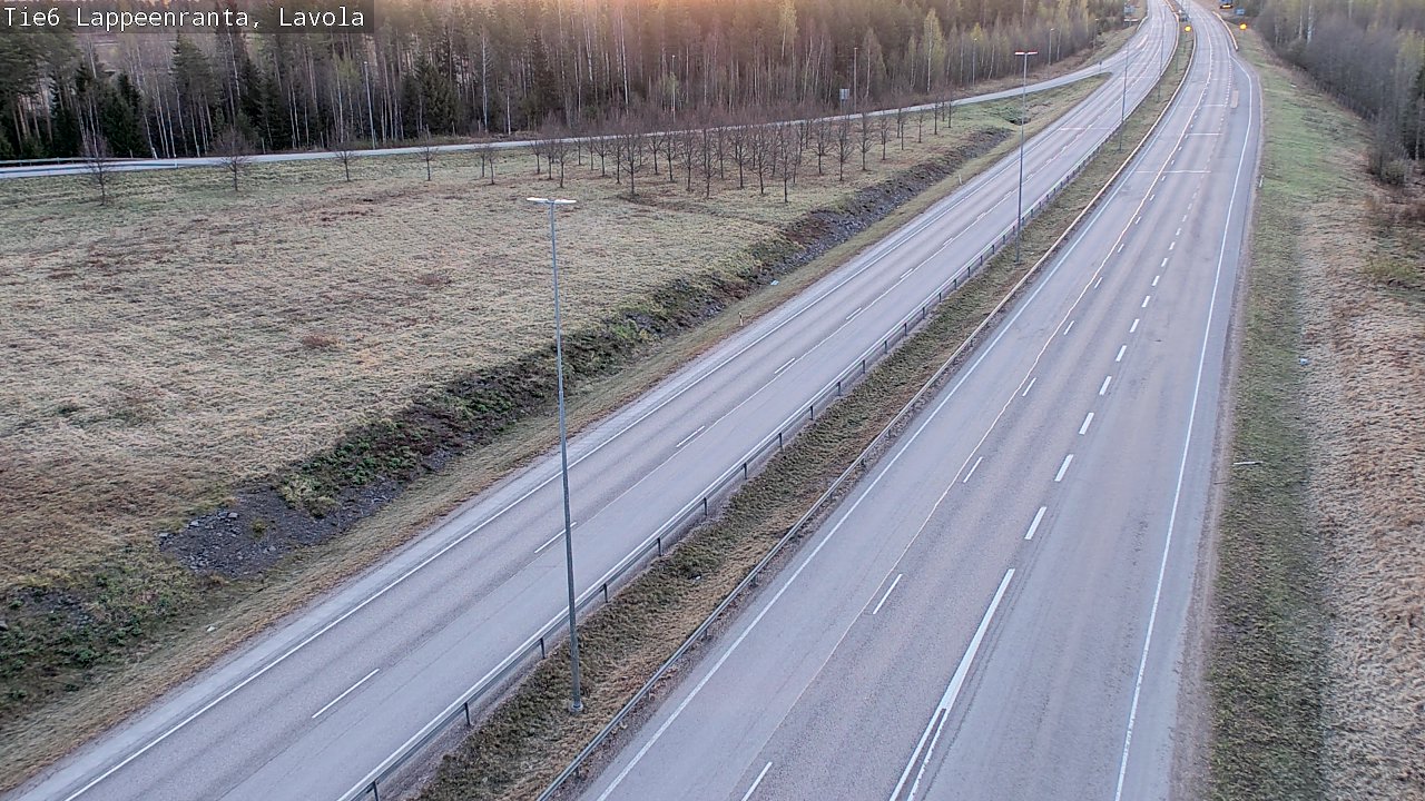 Weather Camera Image Road 6 Lappeenranta, Lavola, Lappeenranta, Etelä-Karjala