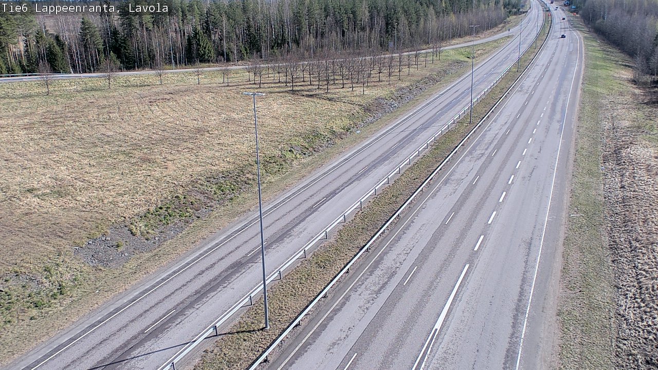 Weather Camera Image Väg 6 Villmanstrand, Lavola, Lappeenranta, Etelä-Karjala