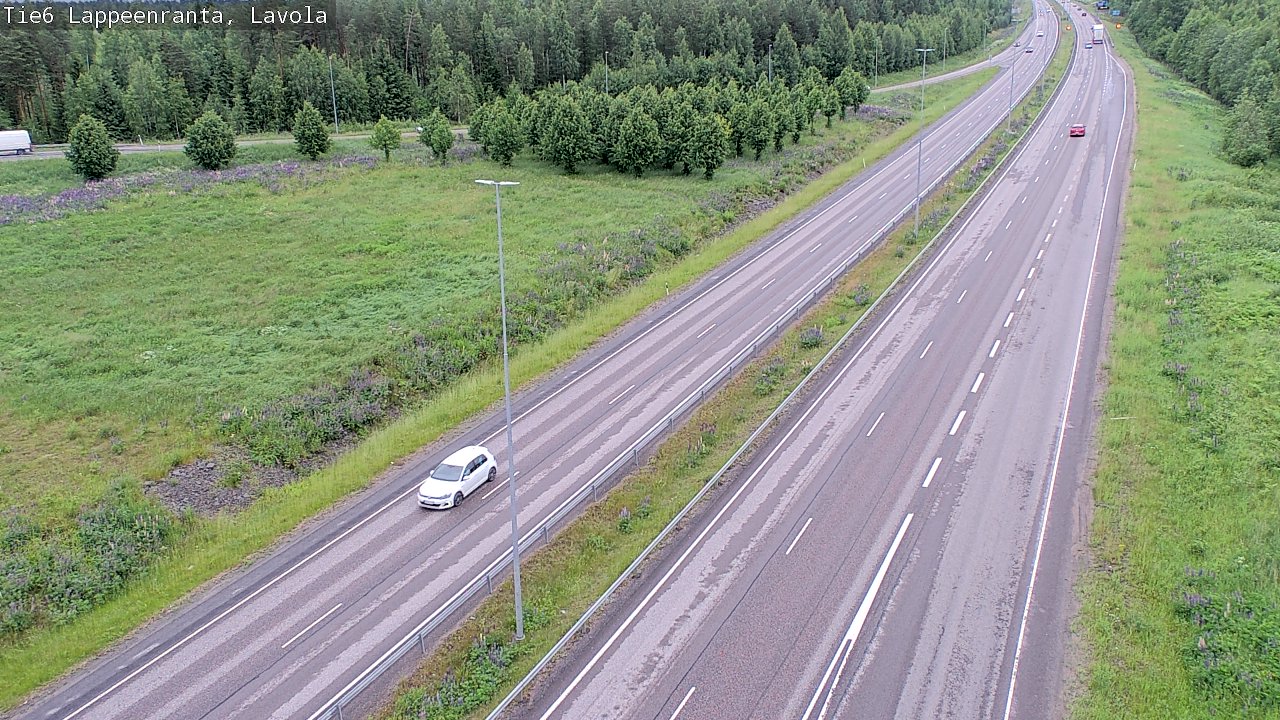 Weather Camera Image Road 6 Lappeenranta, Lavola, Lappeenranta, Etelä-Karjala
