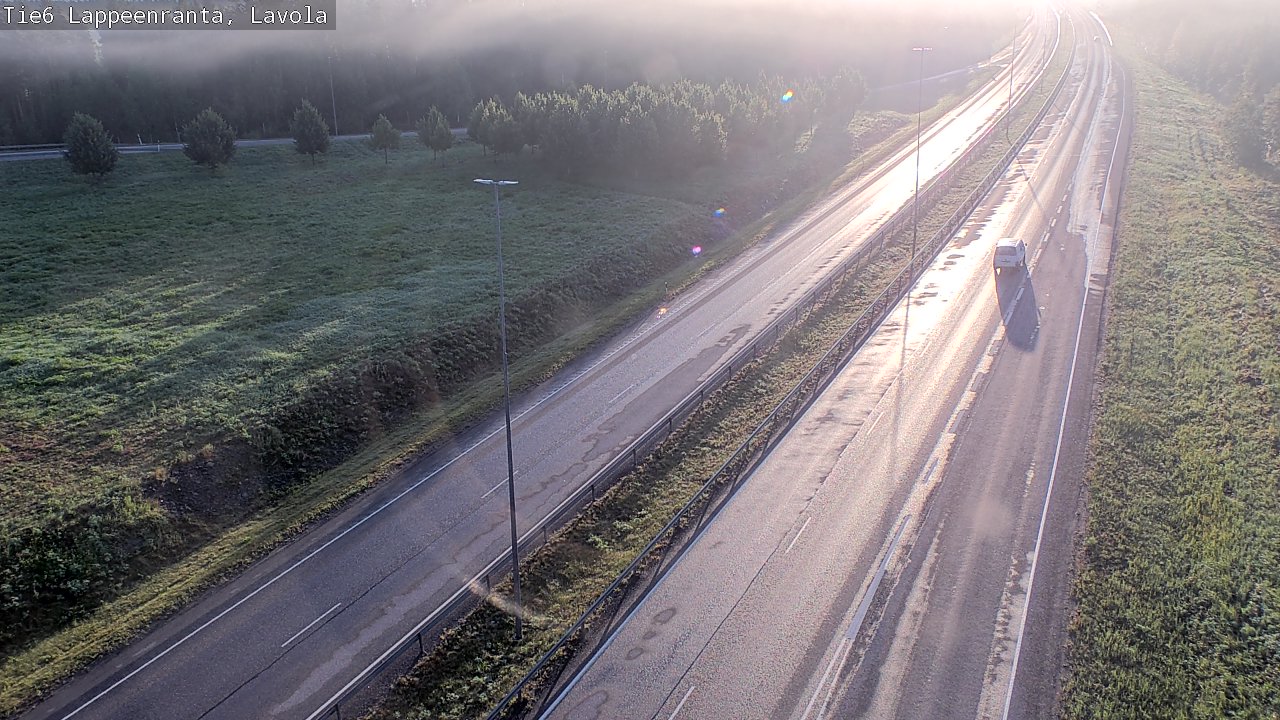 Weather Camera Image Road 6 Lappeenranta, Lavola, Lappeenranta, Etelä-Karjala