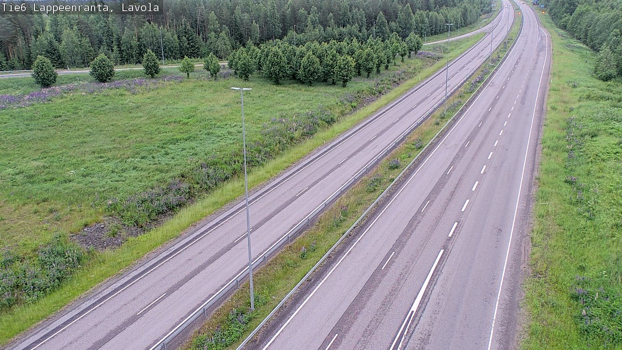 Weather Camera Image Väg 6 Villmanstrand, Lavola, Lappeenranta, Etelä-Karjala