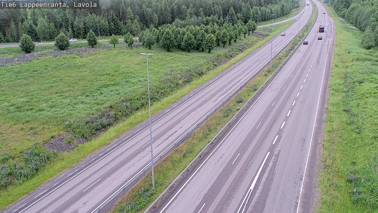 Weather Camera Image Road 6 Lappeenranta, Lavola, Lappeenranta, Etelä-Karjala