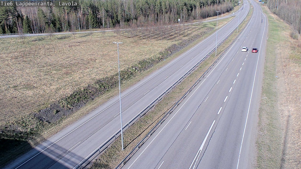 Weather Camera Image Väg 6 Villmanstrand, Lavola, Lappeenranta, Etelä-Karjala