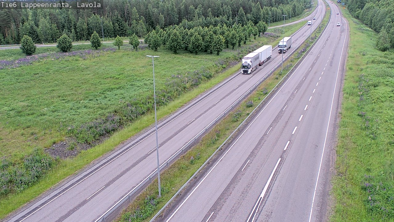 Weather Camera Image Väg 6 Villmanstrand, Lavola, Lappeenranta, Etelä-Karjala