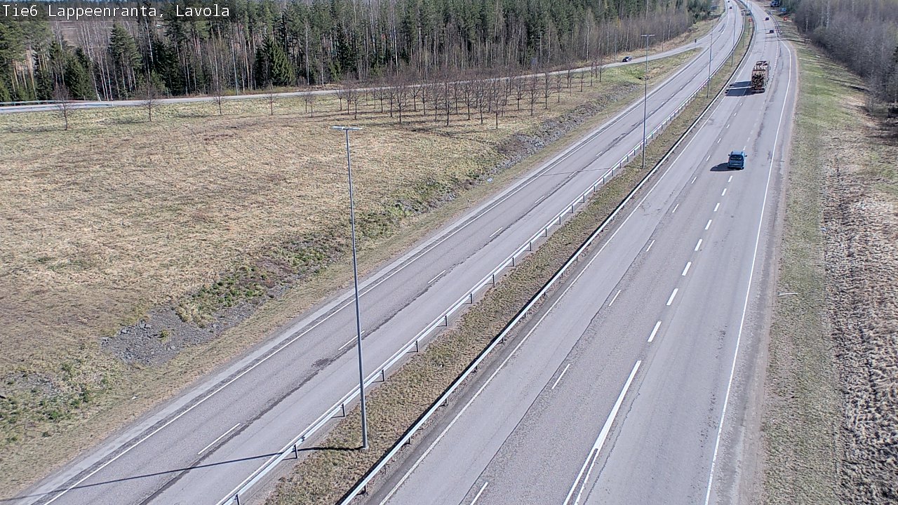 Weather Camera Image Väg 6 Villmanstrand, Lavola, Lappeenranta, Etelä-Karjala