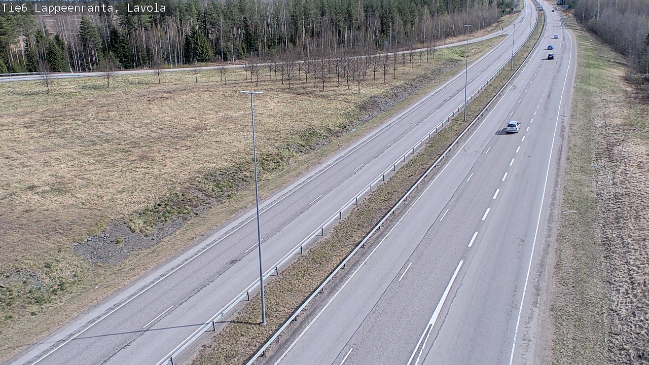 Weather Camera Image Väg 6 Villmanstrand, Lavola, Lappeenranta, Etelä-Karjala
