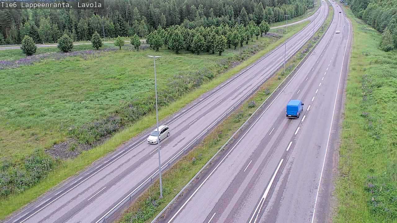 Weather Camera Image Road 6 Lappeenranta, Lavola, Lappeenranta, Etelä-Karjala