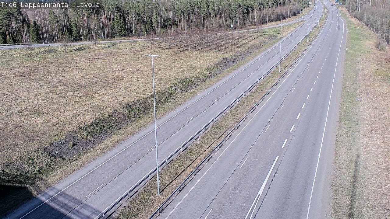 Weather Camera Image Väg 6 Villmanstrand, Lavola, Lappeenranta, Etelä-Karjala