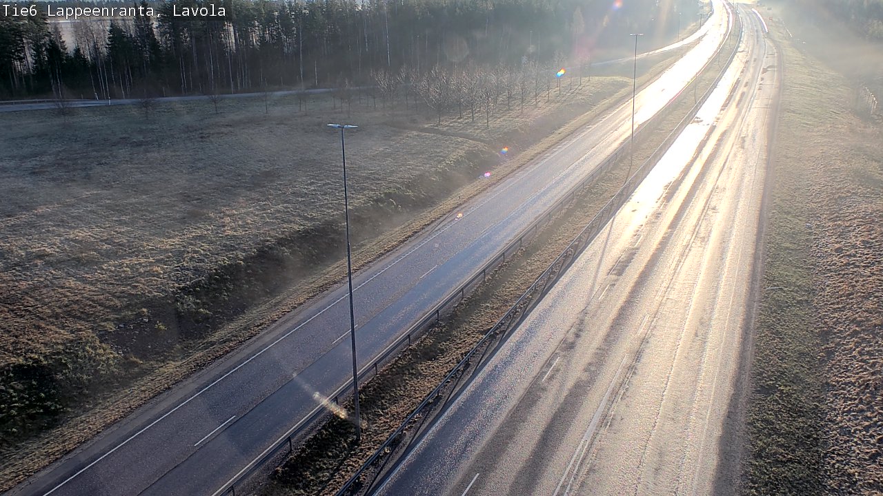 Weather Camera Image Väg 6 Villmanstrand, Lavola, Lappeenranta, Etelä-Karjala