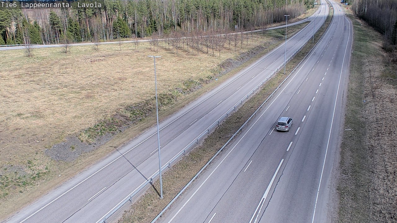 Weather Camera Image Väg 6 Villmanstrand, Lavola, Lappeenranta, Etelä-Karjala