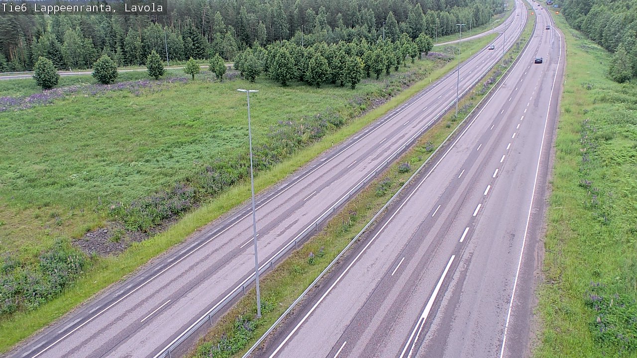 Weather Camera Image Road 6 Lappeenranta, Lavola, Lappeenranta, Etelä-Karjala