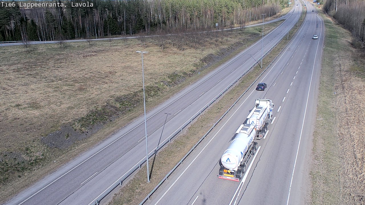 Weather Camera Image Väg 6 Villmanstrand, Lavola, Lappeenranta, Etelä-Karjala
