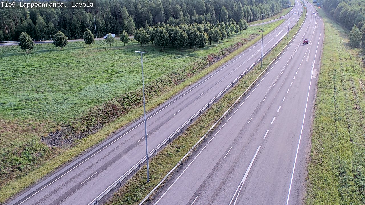 Weather Camera Image Road 6 Lappeenranta, Lavola, Lappeenranta, Etelä-Karjala