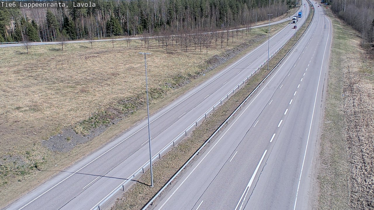 Weather Camera Image Väg 6 Villmanstrand, Lavola, Lappeenranta, Etelä-Karjala