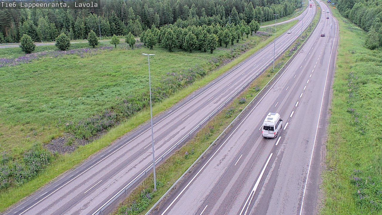 Weather Camera Image Road 6 Lappeenranta, Lavola, Lappeenranta, Etelä-Karjala