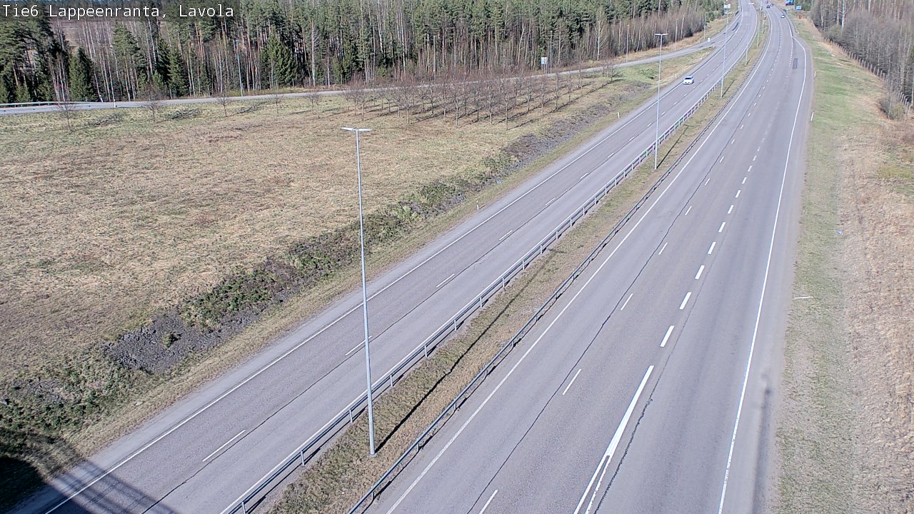 Weather Camera Image Väg 6 Villmanstrand, Lavola, Lappeenranta, Etelä-Karjala