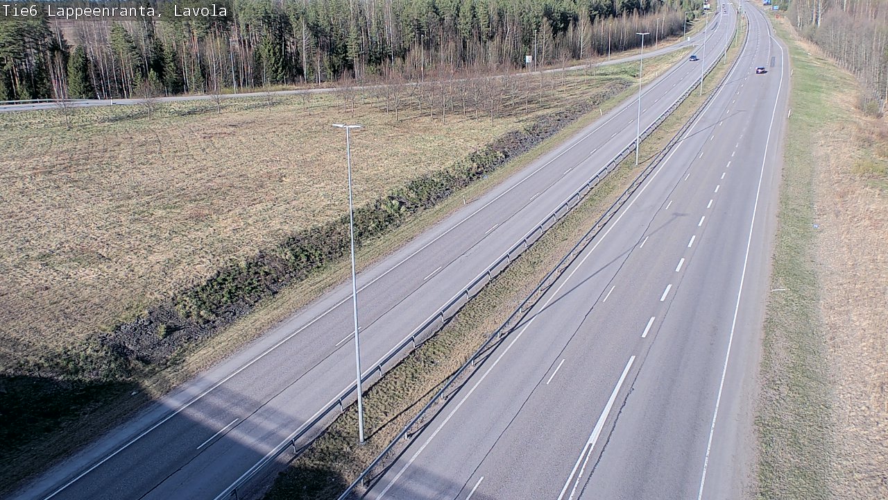 Weather Camera Image Väg 6 Villmanstrand, Lavola, Lappeenranta, Etelä-Karjala