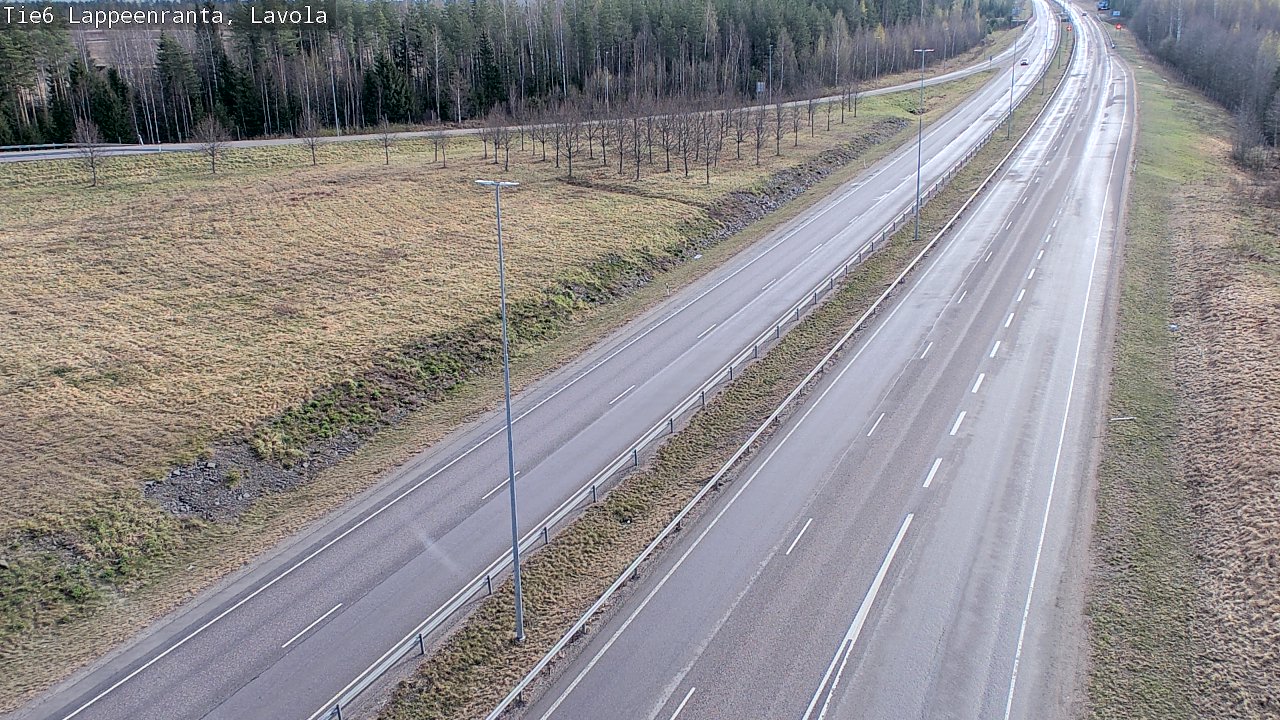 Weather Camera Image Väg 6 Villmanstrand, Lavola, Lappeenranta, Etelä-Karjala
