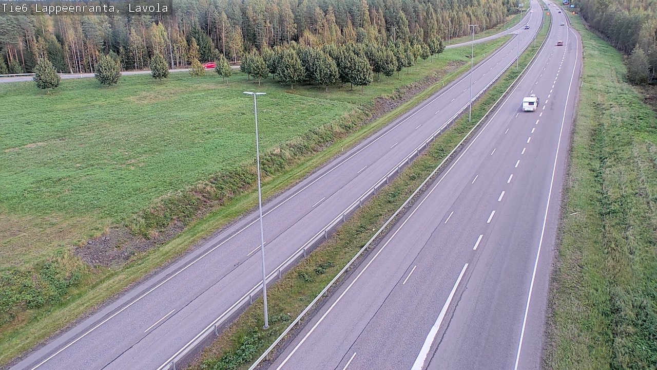 Weather Camera Image Road 6 Lappeenranta, Lavola, Lappeenranta, Etelä-Karjala