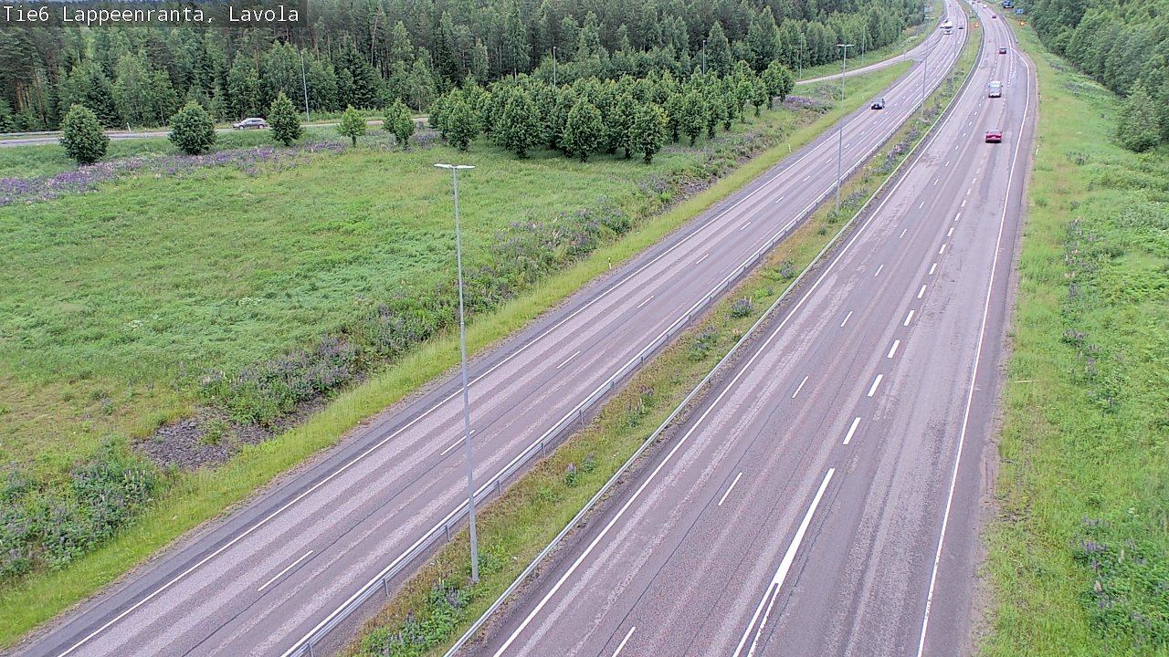 Weather Camera Image Road 6 Lappeenranta, Lavola, Lappeenranta, Etelä-Karjala