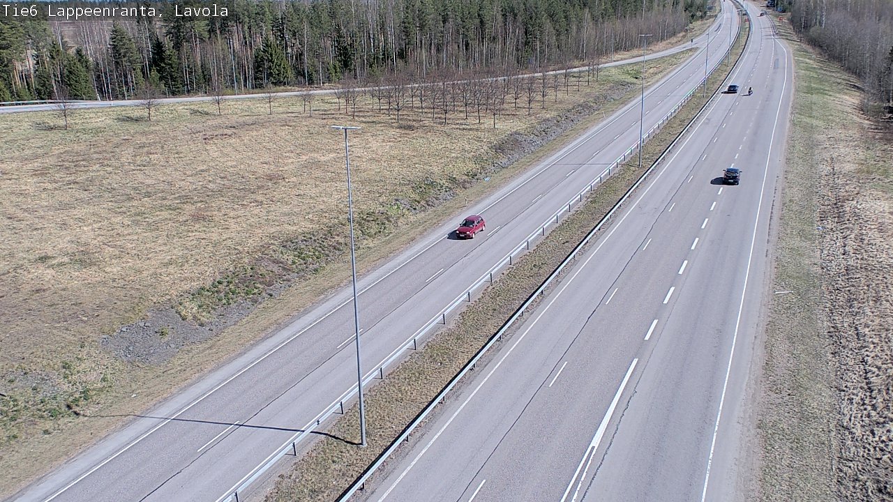 Weather Camera Image Väg 6 Villmanstrand, Lavola, Lappeenranta, Etelä-Karjala
