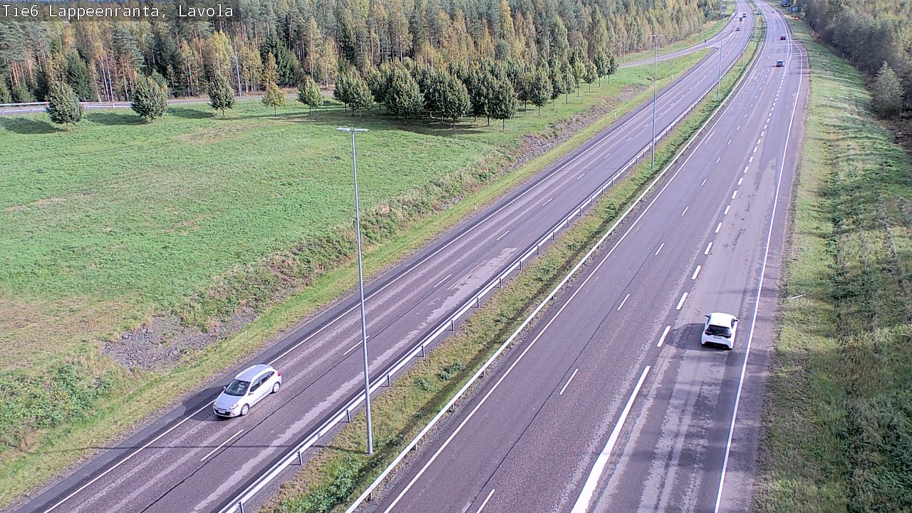 Weather Camera Image Road 6 Lappeenranta, Lavola, Lappeenranta, Etelä-Karjala
