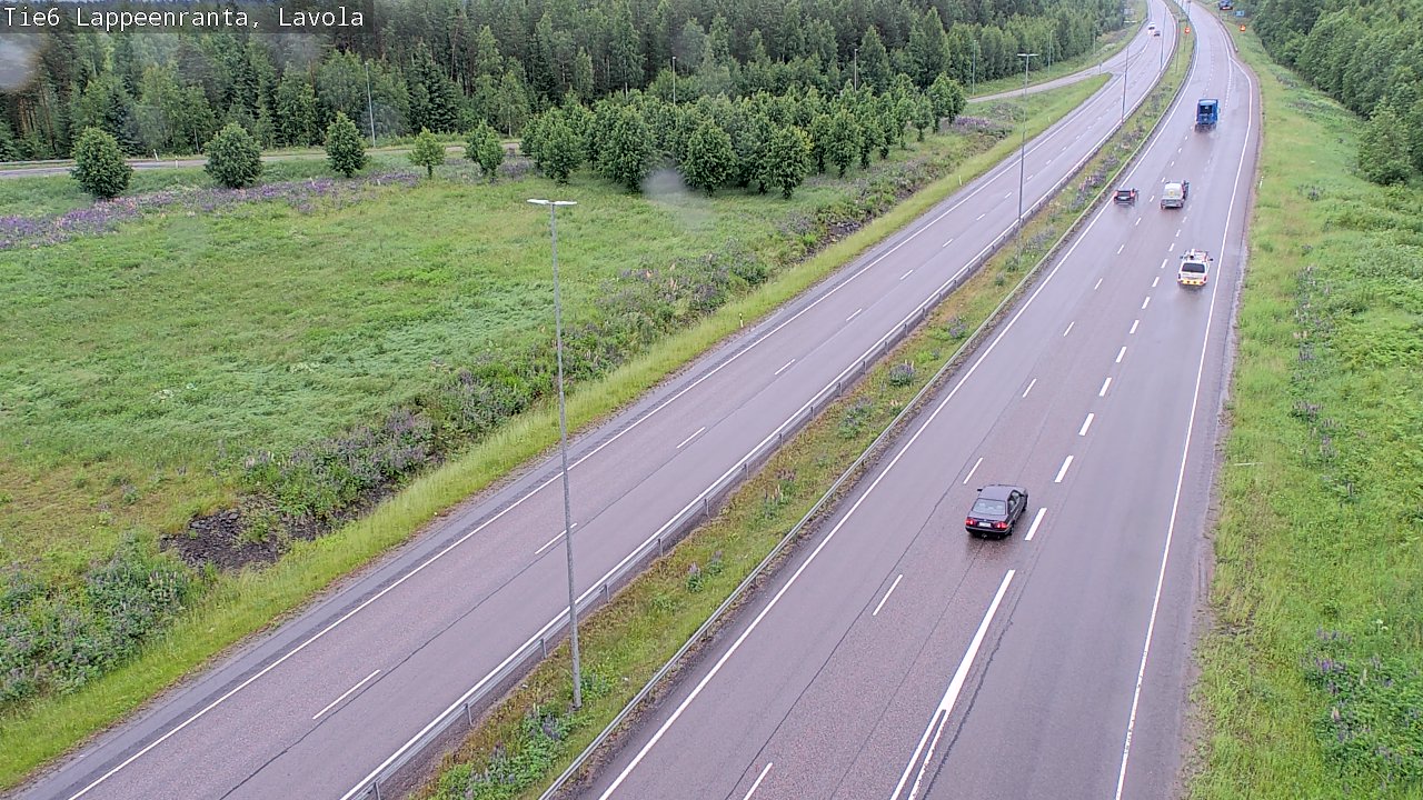 Weather Camera Image Road 6 Lappeenranta, Lavola, Lappeenranta, Etelä-Karjala