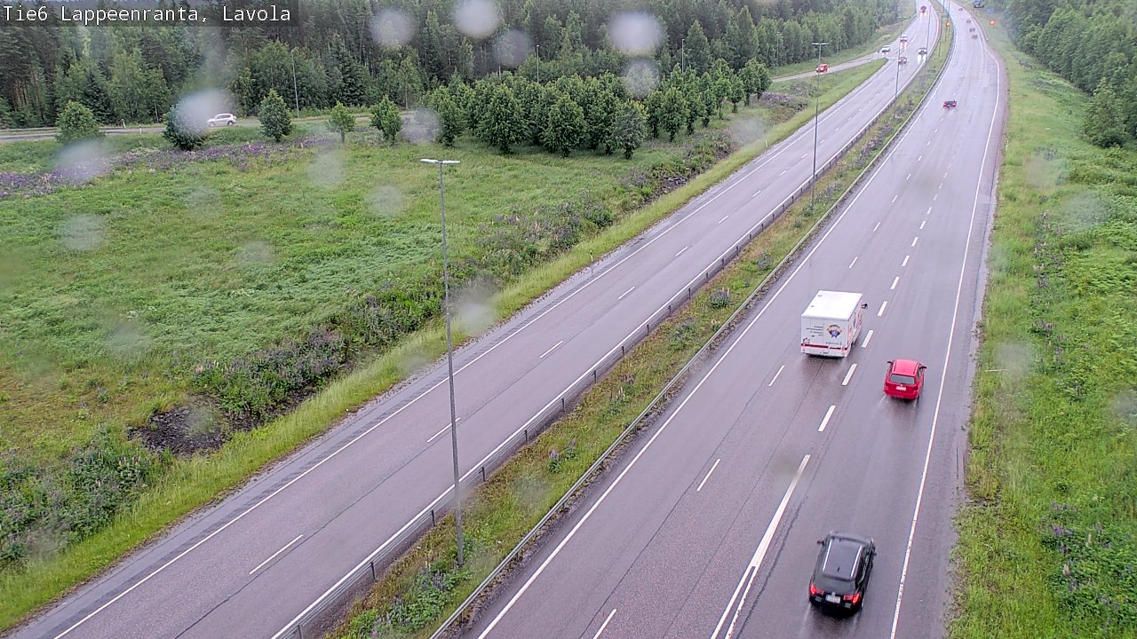 Weather Camera Image Road 6 Lappeenranta, Lavola, Lappeenranta, Etelä-Karjala
