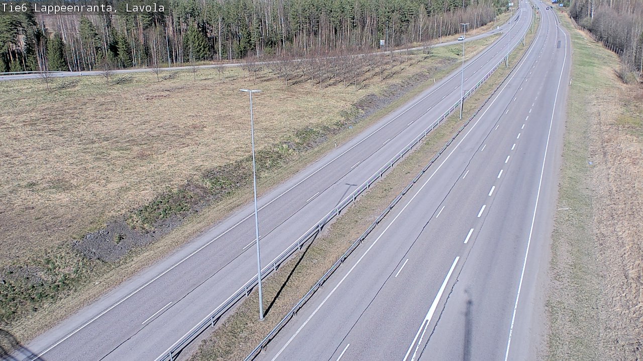Weather Camera Image Väg 6 Villmanstrand, Lavola, Lappeenranta, Etelä-Karjala