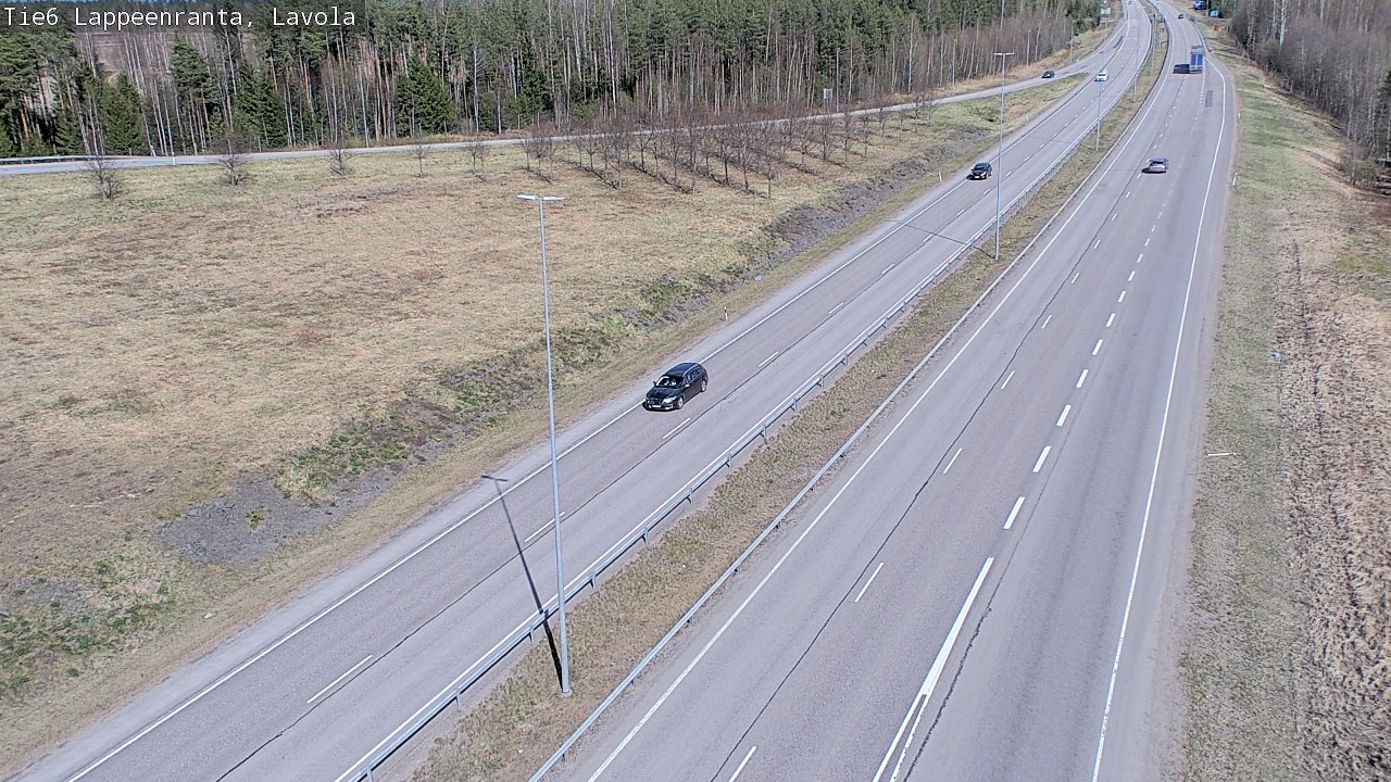 Weather Camera Image Väg 6 Villmanstrand, Lavola, Lappeenranta, Etelä-Karjala