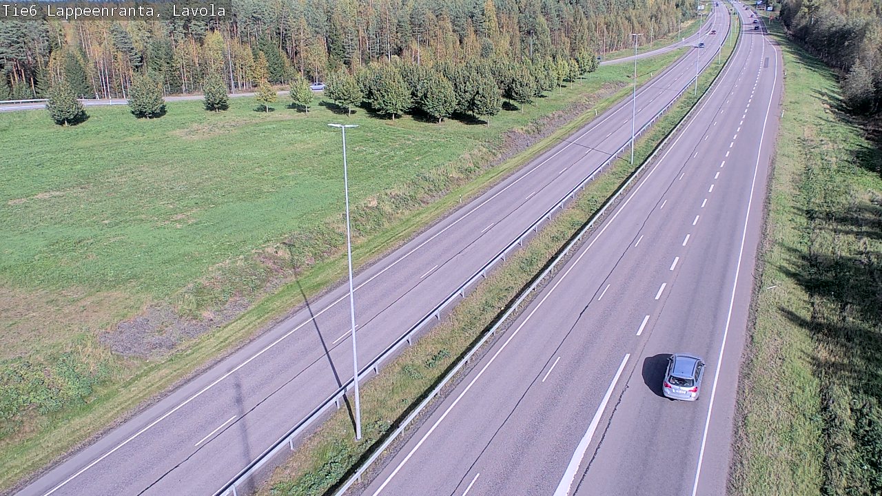 Weather Camera Image Road 6 Lappeenranta, Lavola, Lappeenranta, Etelä-Karjala
