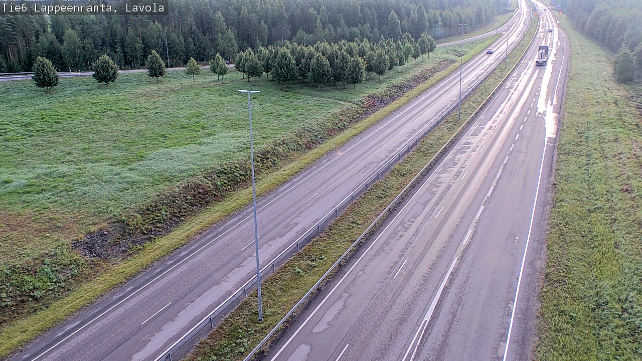Weather Camera Image Road 6 Lappeenranta, Lavola, Lappeenranta, Etelä-Karjala