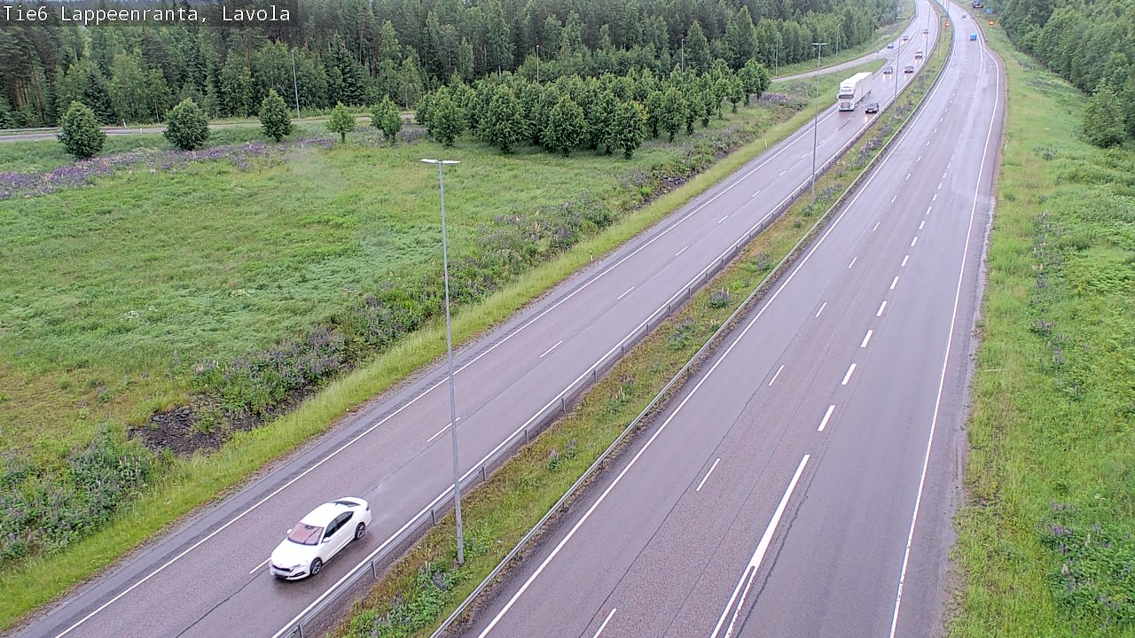 Weather Camera Image Road 6 Lappeenranta, Lavola, Lappeenranta, Etelä-Karjala