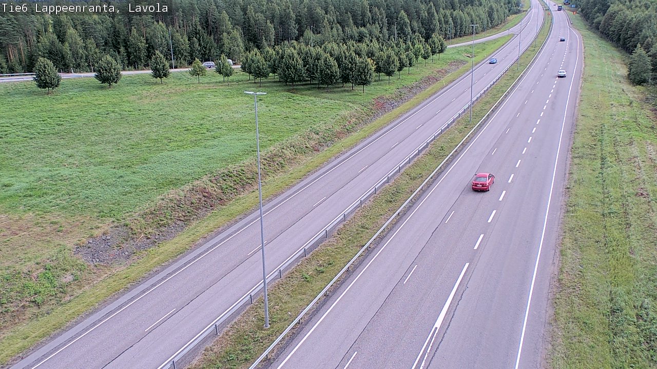 Weather Camera Image Road 6 Lappeenranta, Lavola, Lappeenranta, Etelä-Karjala