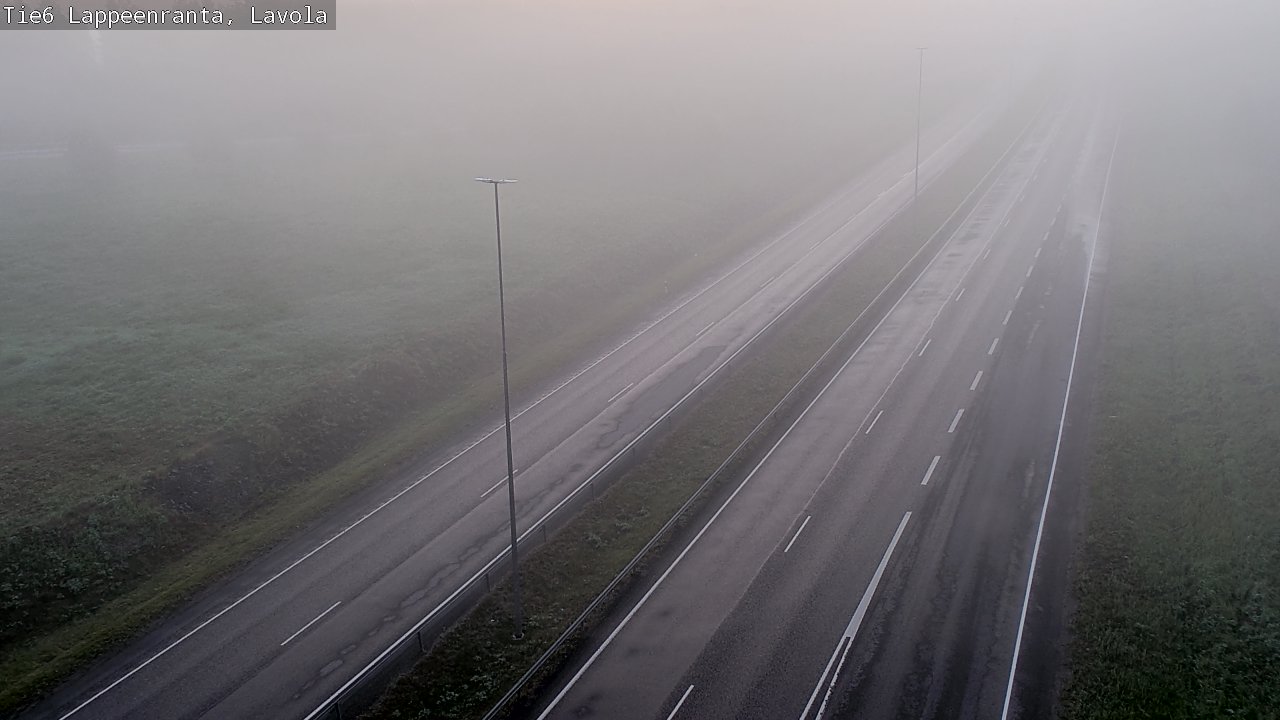 Weather Camera Image Road 6 Lappeenranta, Lavola, Lappeenranta, Etelä-Karjala
