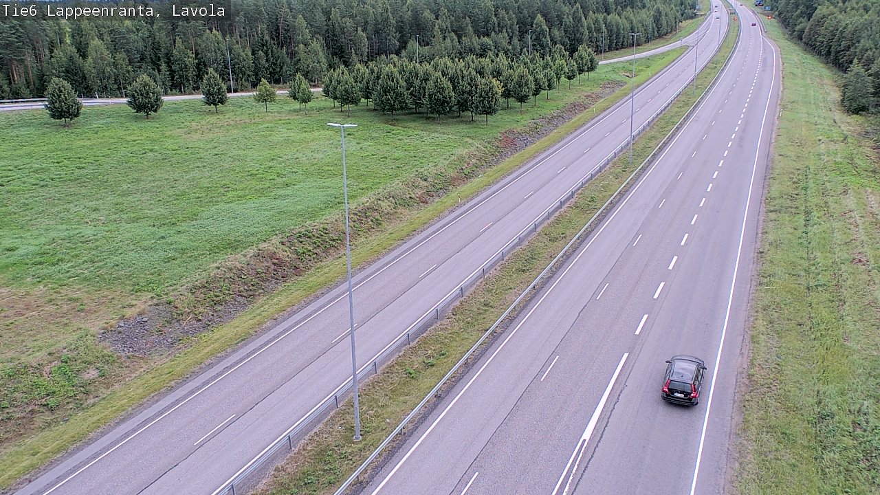 Weather Camera Image Road 6 Lappeenranta, Lavola, Lappeenranta, Etelä-Karjala