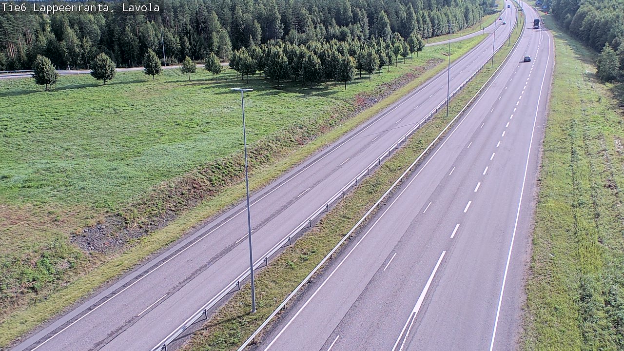 Weather Camera Image Road 6 Lappeenranta, Lavola, Lappeenranta, Etelä-Karjala