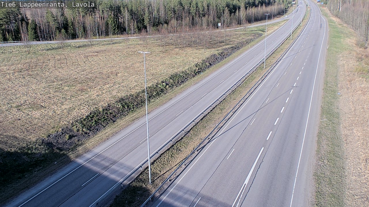 Weather Camera Image Väg 6 Villmanstrand, Lavola, Lappeenranta, Etelä-Karjala