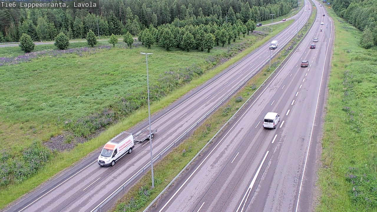 Weather Camera Image Road 6 Lappeenranta, Lavola, Lappeenranta, Etelä-Karjala