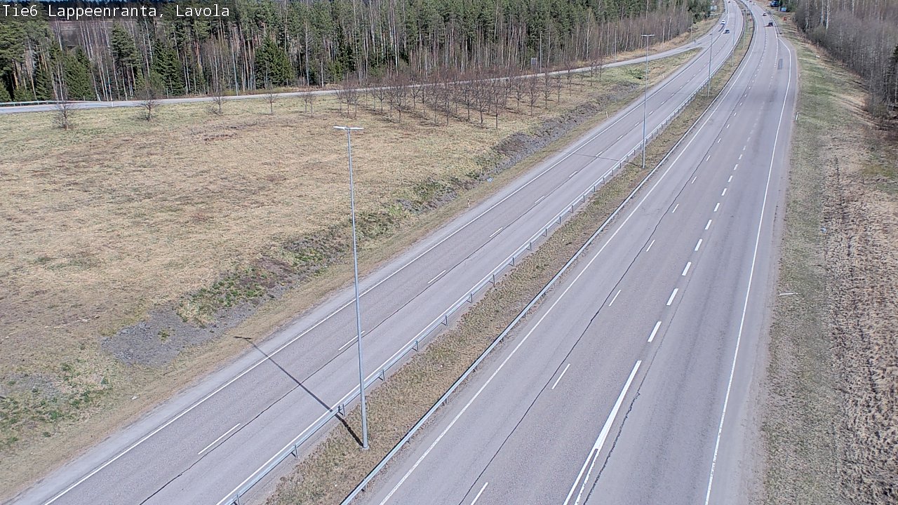 Weather Camera Image Väg 6 Villmanstrand, Lavola, Lappeenranta, Etelä-Karjala