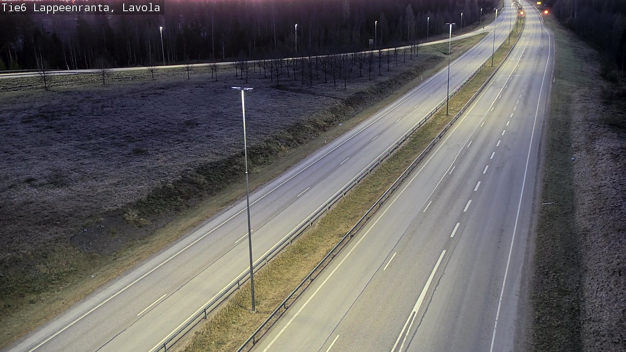 Weather Camera Image Road 6 Lappeenranta, Lavola, Lappeenranta, Etelä-Karjala