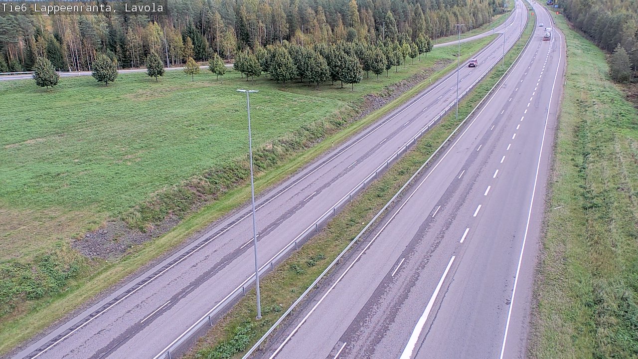 Weather Camera Image Road 6 Lappeenranta, Lavola, Lappeenranta, Etelä-Karjala