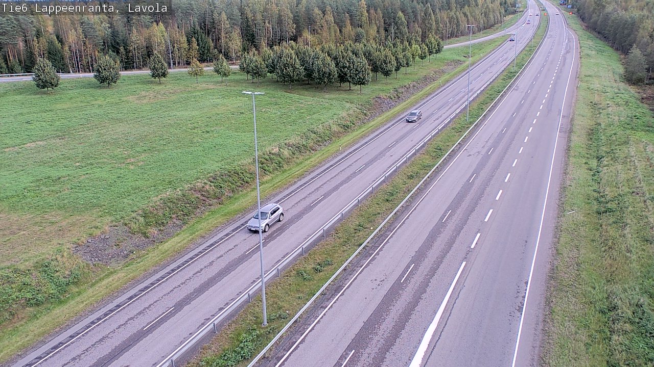 Weather Camera Image Road 6 Lappeenranta, Lavola, Lappeenranta, Etelä-Karjala