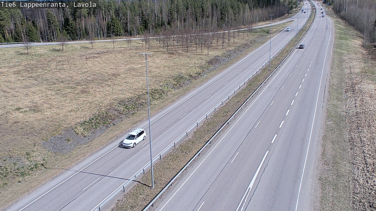 Weather Camera Image Väg 6 Villmanstrand, Lavola, Lappeenranta, Etelä-Karjala