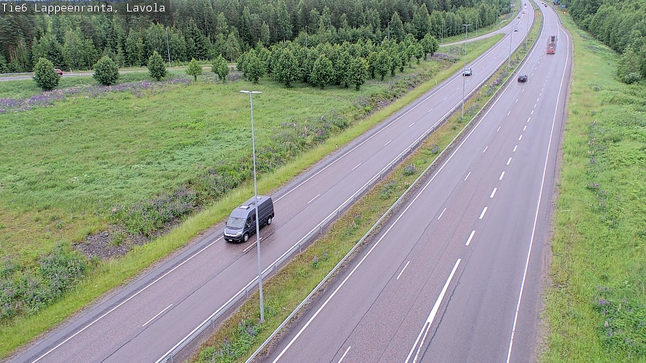 Weather Camera Image Road 6 Lappeenranta, Lavola, Lappeenranta, Etelä-Karjala