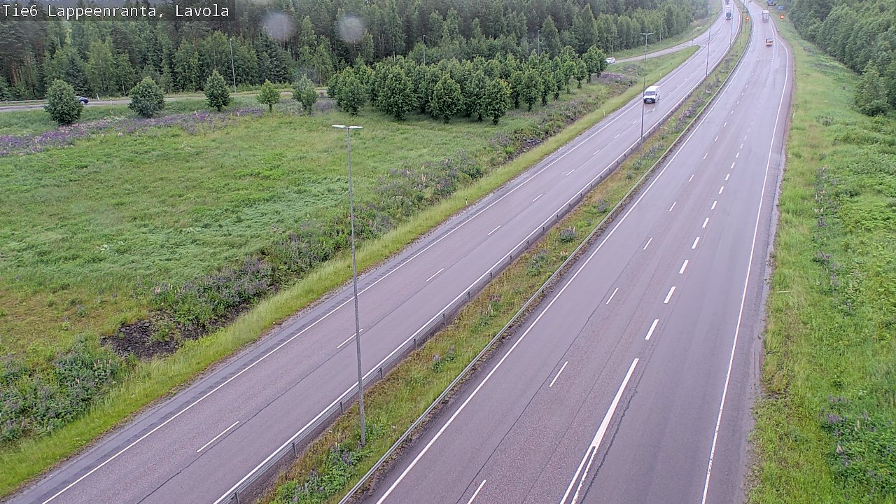 Weather Camera Image Road 6 Lappeenranta, Lavola, Lappeenranta, Etelä-Karjala