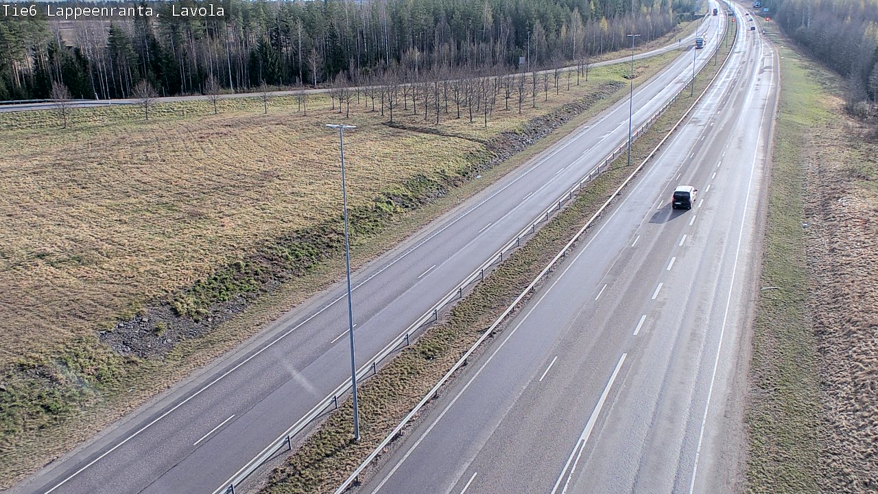 Weather Camera Image Väg 6 Villmanstrand, Lavola, Lappeenranta, Etelä-Karjala