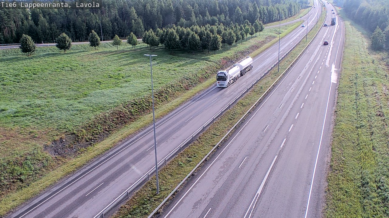 Weather Camera Image Road 6 Lappeenranta, Lavola, Lappeenranta, Etelä-Karjala