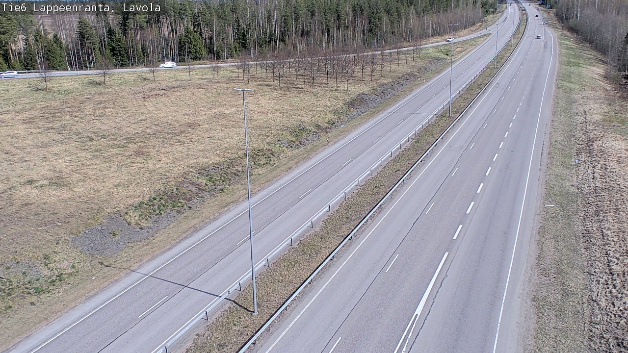 Weather Camera Image Väg 6 Villmanstrand, Lavola, Lappeenranta, Etelä-Karjala